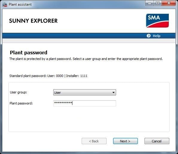 Sunny Explorer Authenticatie