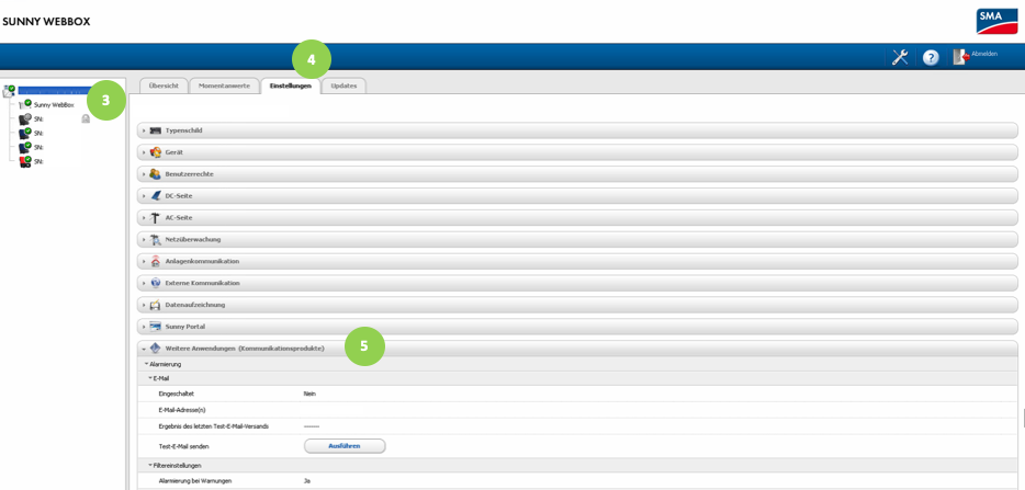 Sunny Explorer Configuratie